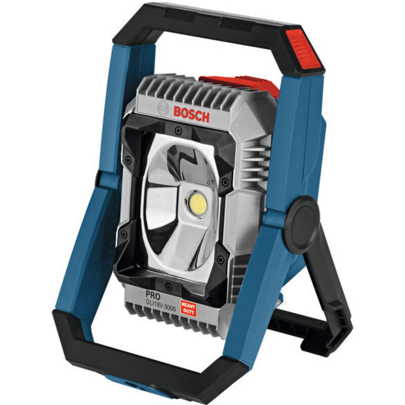 Lampada da cantiere a batteria Bosch GLI 18V-3000 senza batteria e caricabatterie