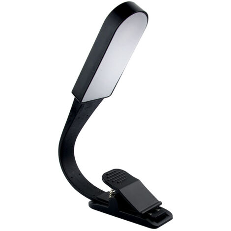 Lampada da comodino con clip e luce notturna touch, protezione per gli occhi, lampada multifunzionale, piccola lampada da tavolo, regalo, nero