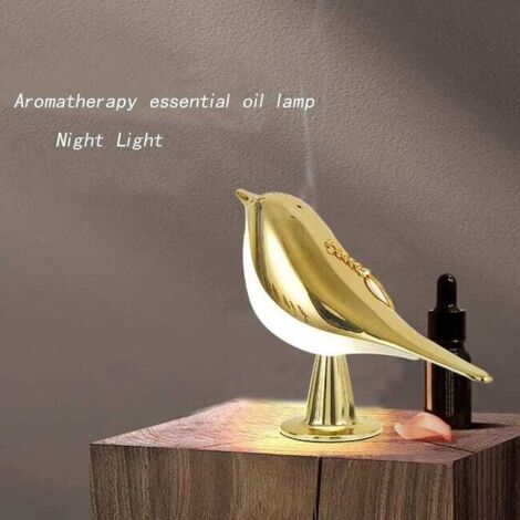 Lampada da comodino con controllo touch, bellissima lampada a LED a forma di uccello, lampada da comodino profumata, luce notturna decorativa creativa (lampada aromatica)
