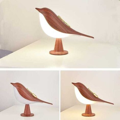 Lampada da comodino con controllo touch, bellissima lampada a LED a forma di uccello, lampada da comodino profumata, luce notturna decorativa creativa (lampada aromatica)