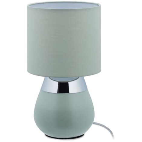 Lampada da comodino con funzione touch verde