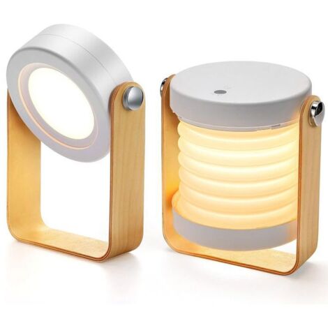 Lampada da comodino con luce tattile dimmerabile, luce notturna portatile e sicura.