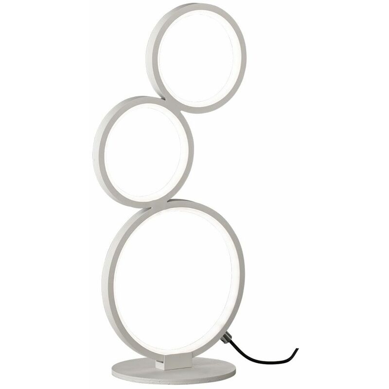 Image of Etc-shop - Lampada da comodino con scrittoio a led bianco opaco illuminazione camera da letto lampada da lettura dimmerabile