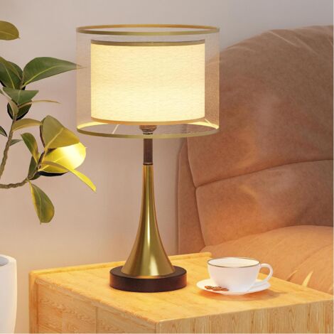 Lampada da comodino Creativo Lampada camera da letto Vintage Soggiorno 2700K/4000K/6500K, (Lampadina E27 Inclusa)