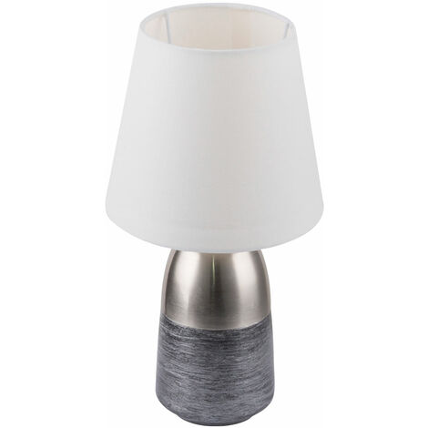 GRANDE LAMPADA ANTICA base marmo paralume tessuto EUR 129,00 - PicClick IT