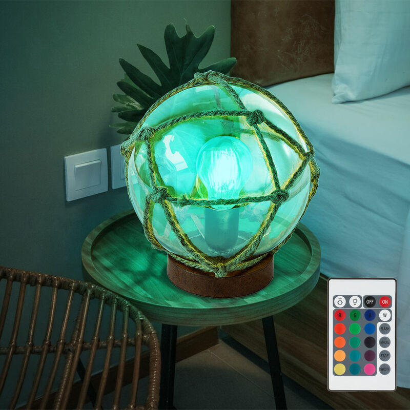 Lampada da comodino con luce a sfera dimmerabile