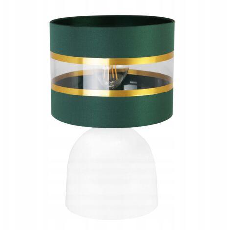 LAMPADA DA COMODINO, ELEGANTE PARALUME ORO, 20 CM