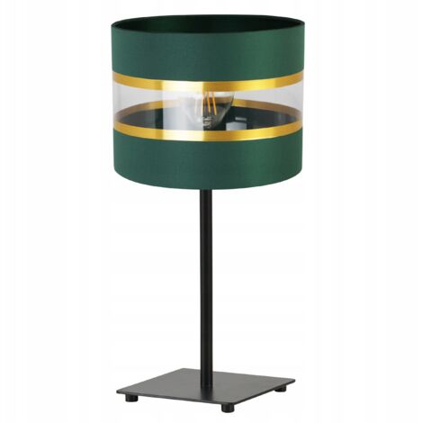 LAMPADA DA COMODINO, ELEGANTE PARALUME ORO, 20 CM
