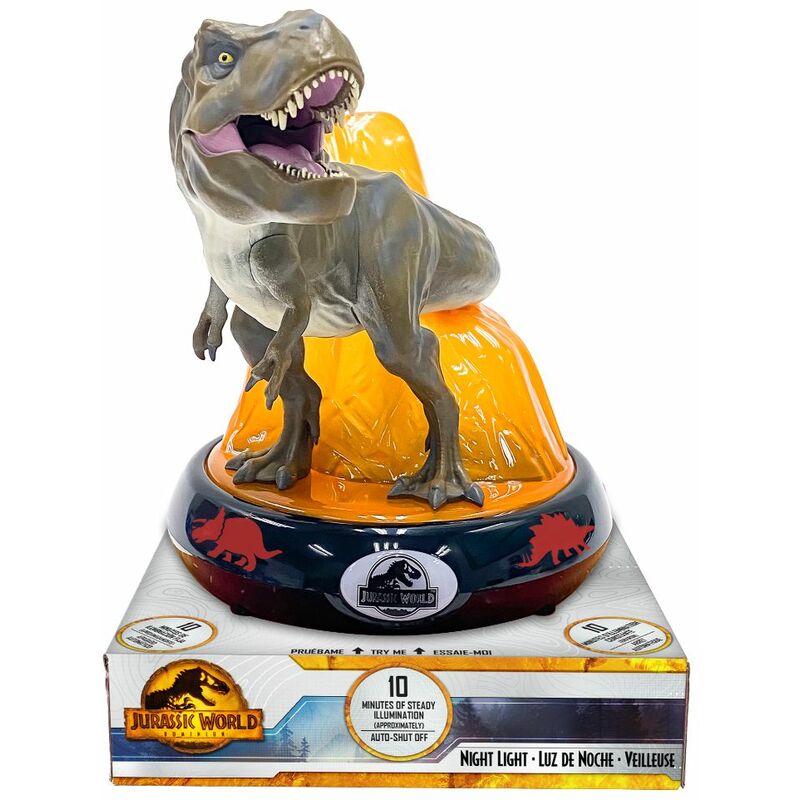 Image of Jurassic World - Lampada da Comodino Led 3D t Rex - Multicolor