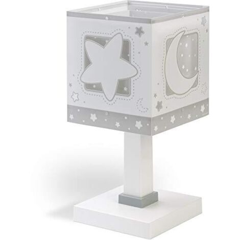 Lampada da comodino Luna Grigio