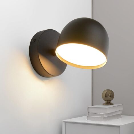 Lampada da comodino moderna e minimalista per camera da letto, modello touch-sensitive, 3000K - nera