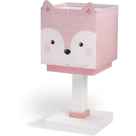 Lampada da comodino Piccola Volpe Rosa