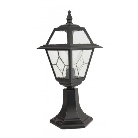 Lampada da esterno a paletto retrò 47cm E27 nera IP43