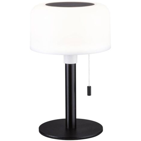 Lampada da esterno elegante nera ricaricabile solare Paulmann