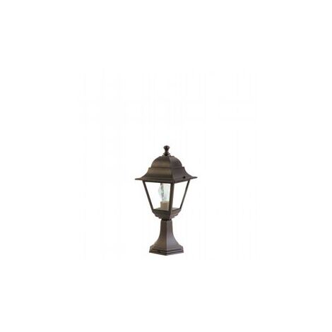 Lampada da esterno in alluminio pressofuso con diffusori in vetro trasparente - Altezza max 170mm nero
