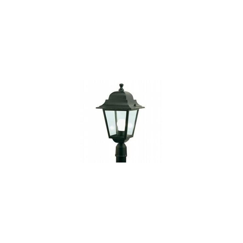 Image of Lampada da esterno in alluminio pressofuso con diffusori in vetro trasparente nero - Stile e funzionalità per il tuo spazio esterno