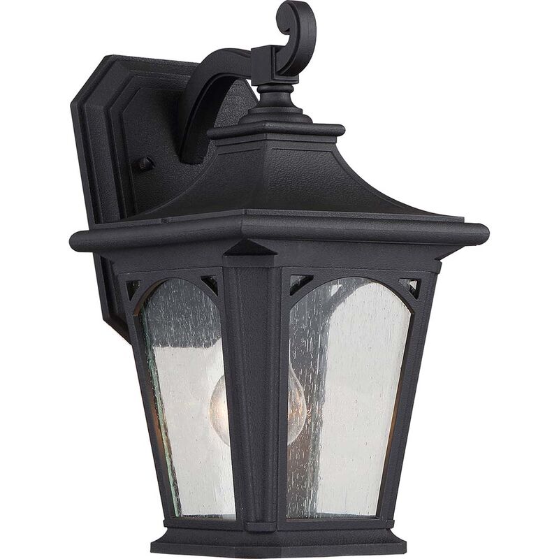 Image of Lampada da esterno lampada da parete lanterna h 32,2 cm nero 1 fiamma IP44 effetto vintage