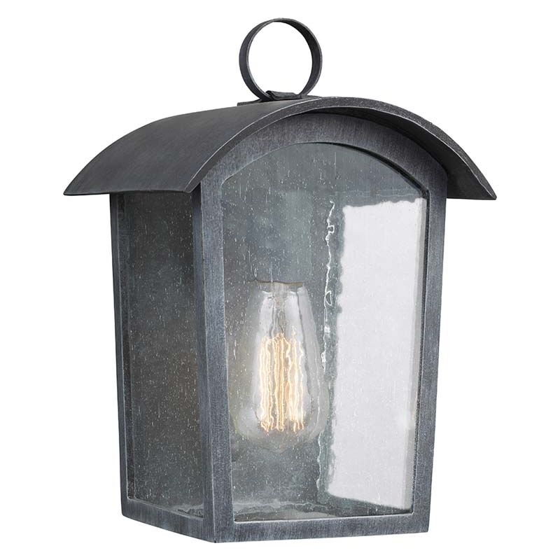 Image of Etc-shop - Lampada da esterno lampada da parete lanterna nera h 29,7 cm lampada da giardino 1 fiamma E27 cortile