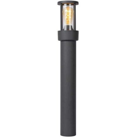 Lampada da esterno Lucide LORI 80cm E27 IP44 nera alluminio