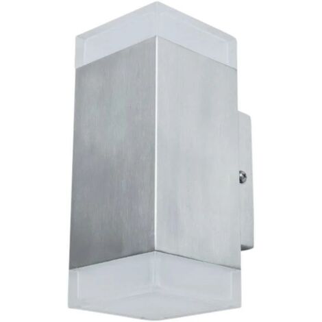 Lampada da esterno Lutec Bilayer LED lampada da parete up & down in acciaio inox