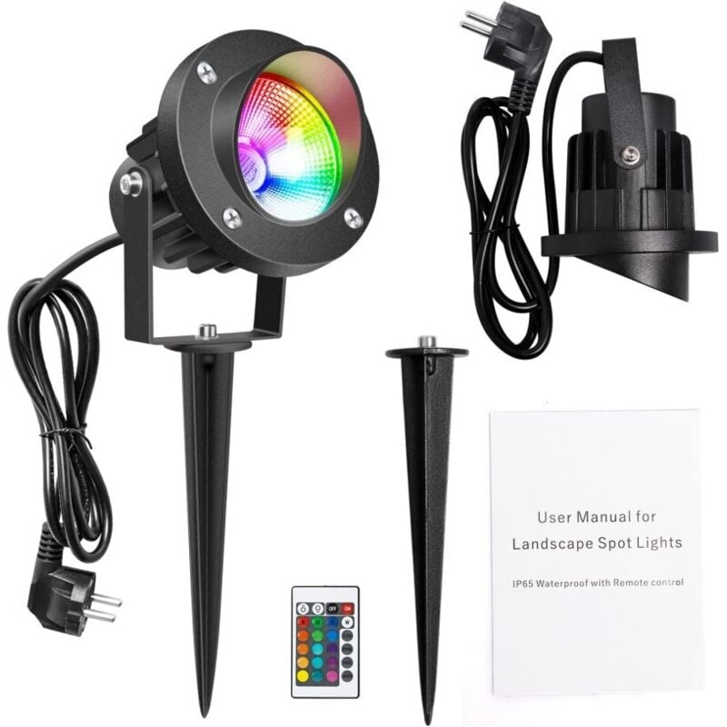 Image of Lampada da esterno multicolore con proiettore laser per prato, giardino, festa di Natale, fiocco di neve - RWOutdoor Lamp