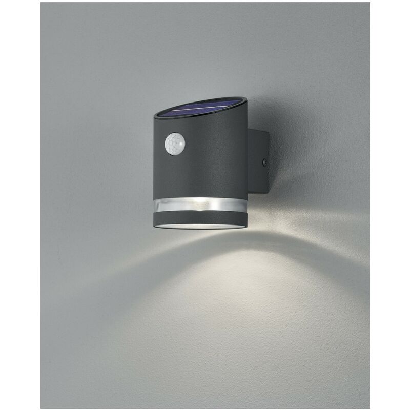 Image of Lampada Da Esterno Salta Led IP44 Antracite Con Sensore Di Movimento Trio Lighting