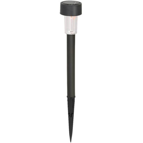 Lampada da esterno Solar 1 in plastica in plastica nera Ø4,5cm H: 30cm IP44