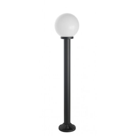Lampada da giardino 120cm globo 20cm nera E27 IP43