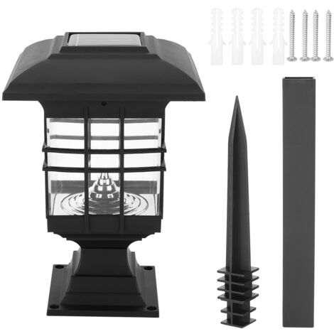 Lampada da giardino a LED ad energia solare, impermeabile IP65, lampada decorativa per esterni per giardino, cortile, luce bianca