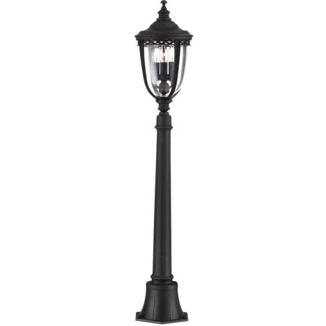 Lampada da giardino English Bridle 118cm 3xE14 nera Feiss