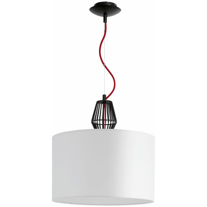 Image of Lampada da soffitto di alta qualità con paralume in tessuto, illuminazione per soggiorno, sala da pranzo Eglo 93974