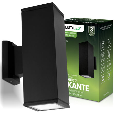 Lampada da giardino per esterni, lampada da parete per facciate GU10 LED IP65 AKANTE LUMILED