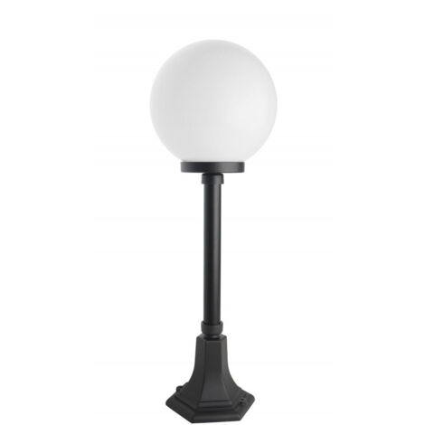 Lampada da giardino SU-MA KULE 73cm globo 25cm E27 IP43 nera