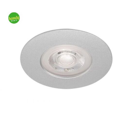 Lampada da incasso a LED Lampada da bagno IP44 5W cromo opaco 3000K Ø9cm Briloner