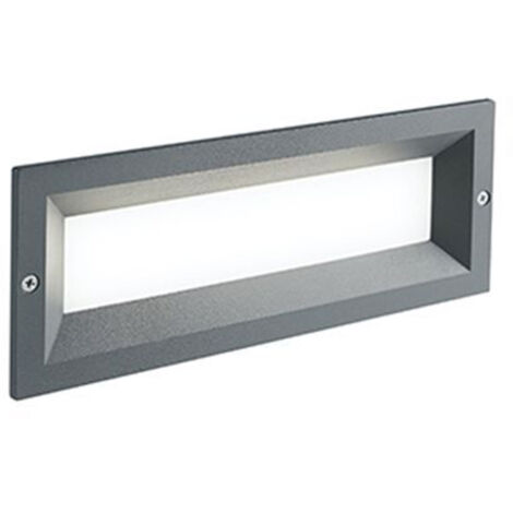Lampada Da Incasso Contemporanea Mask Alluminio Grafite 12W Led 3000K
