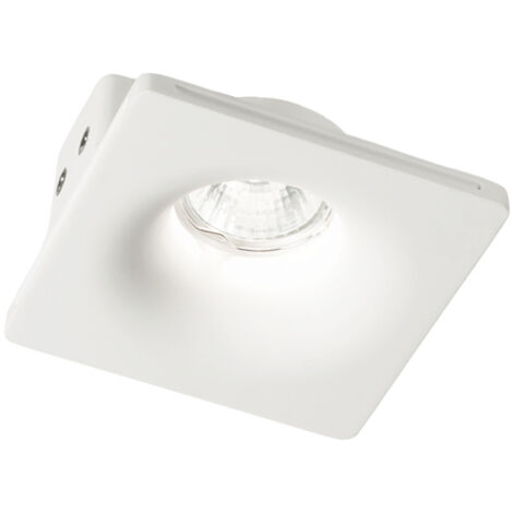 Lampada Da Incasso Moderna Zephyr Gesso Bianco 1 Luce Gu10 D12