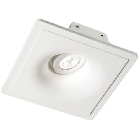 Lampada Da Incasso Moderna Zephyr Gesso Bianco 1 Luce Gu10 D20