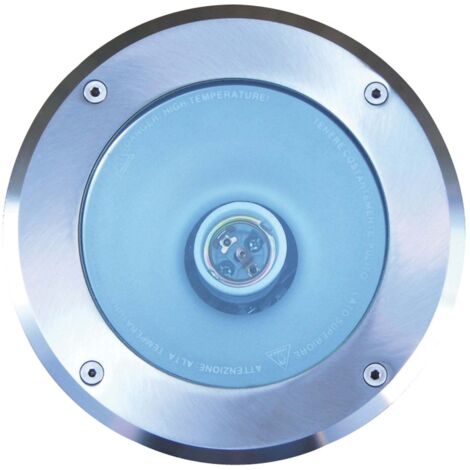 Lampada da incasso Ortigia in acciaio inox diametro 180 mm