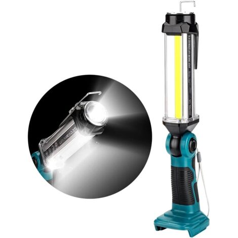 Lampada da lavoro a LED portatile senza fili per esterni con porta USB, torcia Hipoke 2000LM compatibile con batterie al litio Makita 18V 20V BL1860 BL1850 BL1840