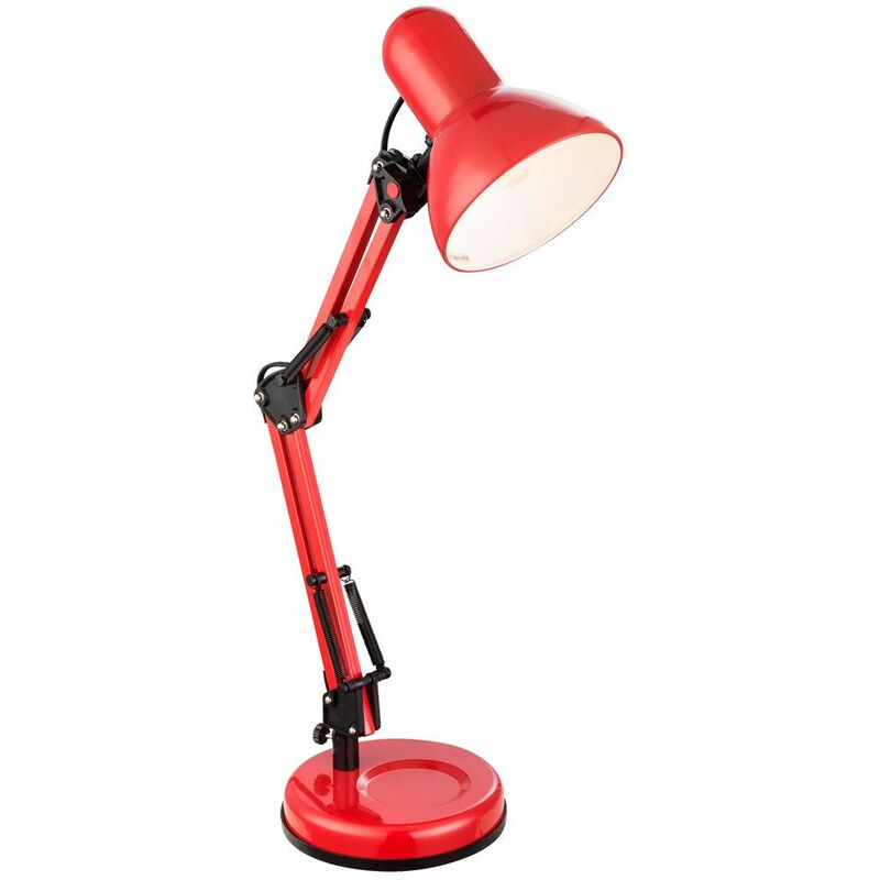 Image of Lampada da tavolo da lavoro lampada da ufficio da lettura laterale regolabile in un set che include lampadine a led
