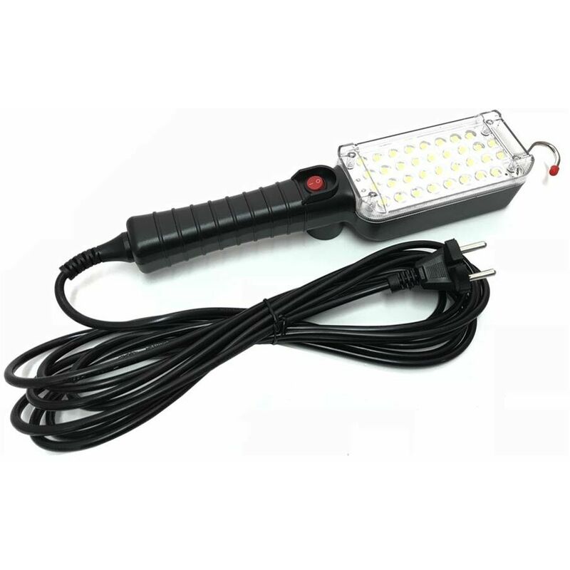 Image of Lampada Da Lavoro Torcia 34 Led Smd Luce Bianca Gancio Calamita Officina Garage