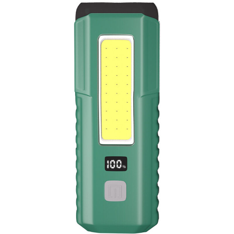 Lampada da lavoro/riparazione auto a LED magnetica, torcia COB, ricaricabile, 3 modalità di illuminazione, multifunzionale con gancio magnetico.