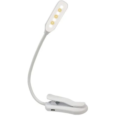 LEDBOKLI Lampada Da Lettura Ricaricabile Da Collo, 6 Livelli Di Luminosità, Luce LED 6500-7000K, Braccio Flessibile, Batteria Al Litio, Per Leggere, Lavorare A Maglia, Riparare, Nero - 3