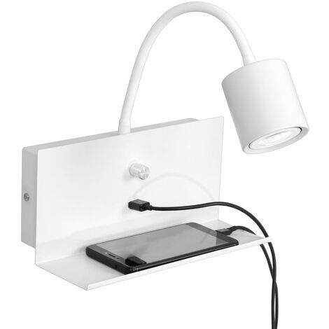 DAWALIGHT Lampada da Lettura da Parete 6W LED 450LM Luce da Lettura  Dimmerabile 3000K Bianco caldo Lampada da Comodino da Parete per Letto  Lettura Divano Poltrona Hotel Interno, Ottone e Nero 