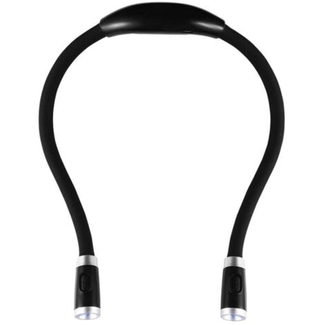 Lampada da lettura da collo, ideale per leggere a letto di notte.