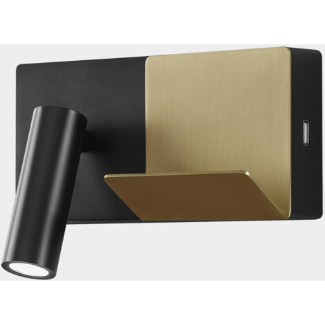Lampada da lettura E-lamp Mini LED 3.2 Bianco caldo - 2700K ON-OFF Nero 137lm