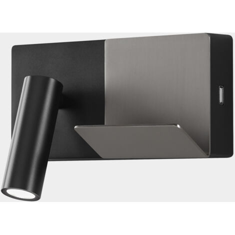Lampada da lettura E-lamp Mini LED 3.2 Bianco caldo - 2700K ON-OFF Nero 137lm