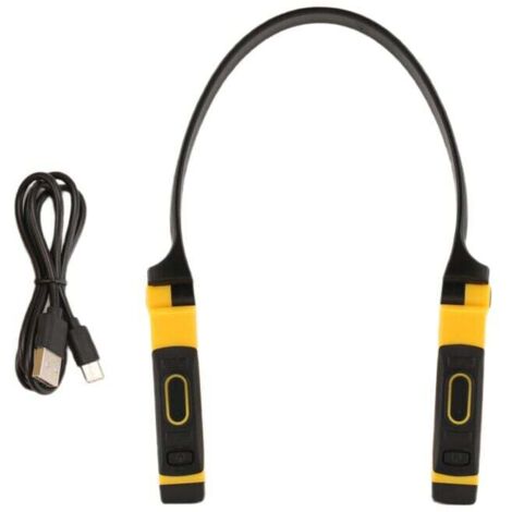 Lampada da lettura flessibile ricaricabile tramite USB con 2 livelli di luminosità per la lettura e le riparazioni