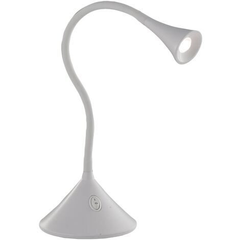 "Lampada da lettura NEWTON in metallo bianco 3.2W 300LM 4000K(Luce naturale)"