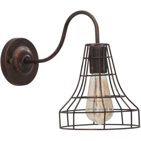 Lampada da muro con struttura in metallo per interni -33 x 27 cm